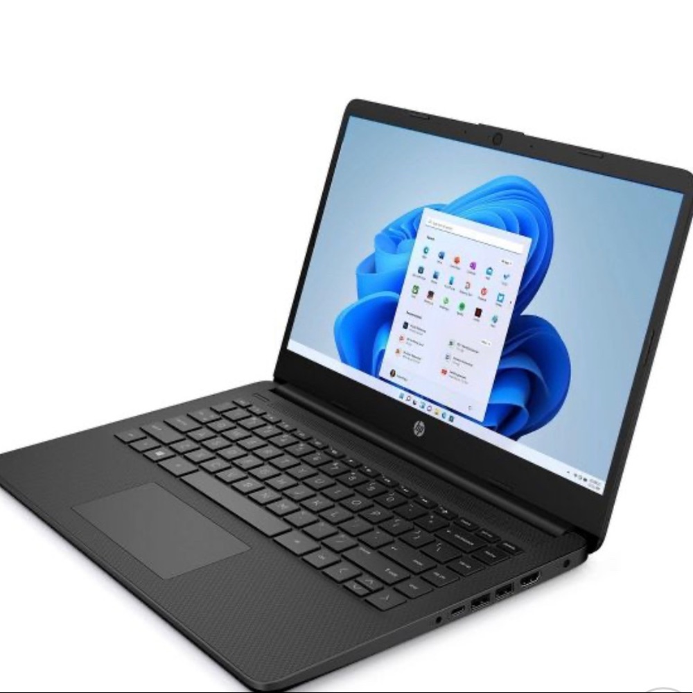 HP 14" Laptop, Windows – AMD Athlon Processor - 4GB - 128GB SSD Storage – Black